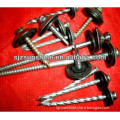 4.2mm galvanized assembled roofing nails with washers